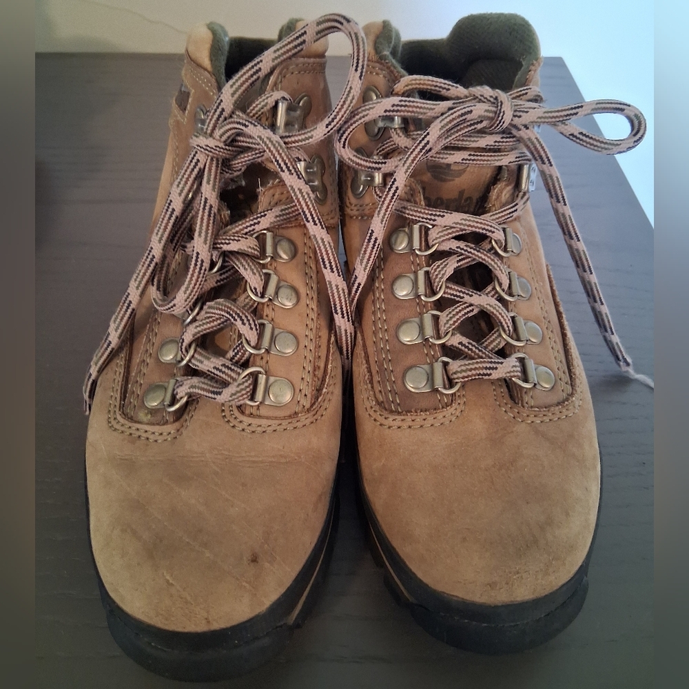 Timberland Women's Euro Hiker Boots 6.5 M Brown Outdoor Hiking Leather Shoes
